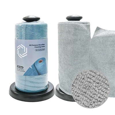 Cuimilt rollaí tuáille glantacháin microfiber ar shiúl